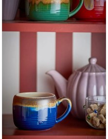 Сини/кафяви глинени чаши в комплект от 4 бр. 400 ml Sheen – Bloomingville