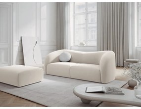 Бял кадифен диван 197 cm Santi – Interieurs 86