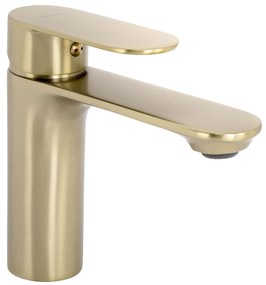 Смесител за мивка Rea Drop Brush Gold low