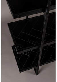 Черна етажерка за книги от екзотична дървесина 140x146 cm Class - Dutchbone