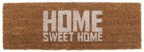 Изтривалка за врата с бял надпис Home Sweet Coir, 75 x 26 cm Home Sweet Home - PT LIVING