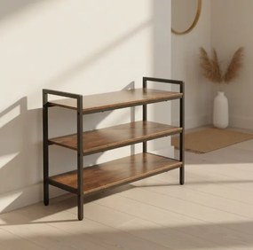 Шкаф за обувки с 3 рафта, лесно сглобяване, издръжлива конструкция Ruhhy 27038