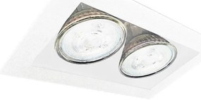 Brosline 3035 - Вградено осветително тяло CAGE 2xGU10/10W/230V бяло