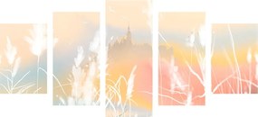 картини от 5 части – Замък в пастелна земя