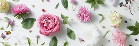 Картина на платно – Нежна натюрморт от цветя