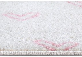 Розово-бял детски килим 160x235 cm Hearts - Hanse Home