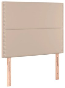 3116275 vidaXL Горни табли 2 бр капучино 90x5x78/88 см изкуствена кожа