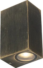 Модерен стенен аплик антично злато 2-светлина IP44 - Baleno