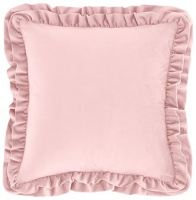 Кадифена декоративна възглавница 43x43 cm Velvet Double Frill – Catherine Lansfield