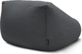 Тъмносив пуф от изкуствен косъм Lilibet – Bobochic Paris