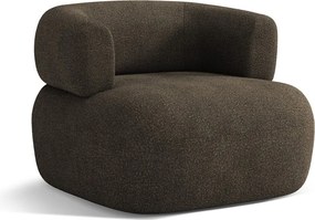 Кафяво кресло от букле Jenny – Micadoni Home
