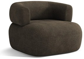 Кафяво кресло от букле Jenny – Micadoni Home