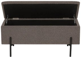 Кафява пейка от прежда с примки от букле Watford – House Nordic