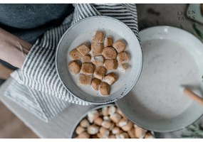 Ленена кърпа за съдове 45x65 cm Thin Black Stripes – Linen Tales