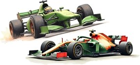 Декорация на стая за фен на F1 - стикер за стена на Формулата Šírka: 100 cm | Dĺžka: 200 cm