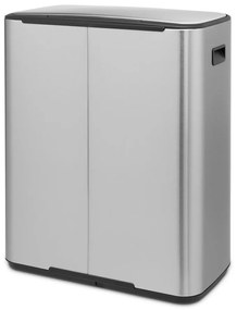 Матово-сребристо стоманено кошче за боклук с педал 60 l Bo – Brabantia