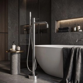 Cмесител-свободно стоящ  Rea Lungo Diamond Chrome