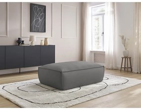 Сива табуретка от изкуствена кожа Boheme – Bobochic Paris