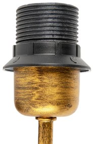 Винтидж стенна лампа златиста без абажур - Matt