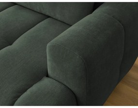 Зелен сгъваем/с място за съхранение ъглов диван (ляв ъгъл) Fuji – Bobochic Paris