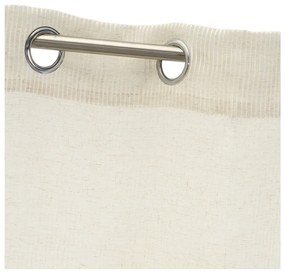 Бежова завеса със смес от лен 140x260 cm Fifties – Casa Selección