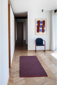 Пътека от юта в цвят бордо 80x245 cm Notes – Mette Ditmer Denmark