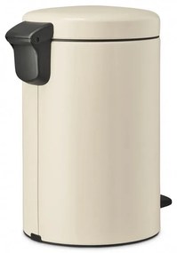Кош за боклук с педал Brabantia NewIcon 1005531, 12 л, Плавно затваряне, Противоплъзгаща основа, Бежов
