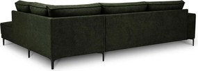Зелен шенилов ъглов диван (десен ъгъл/L форма) Copenhagen – Scandic