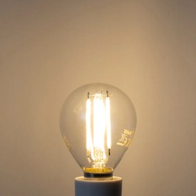 Комплект от 5 E14 димируеми LED Filament крушки G45 прозрачни 4W 470 lm 2700K