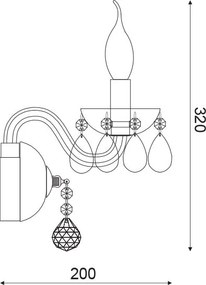 Аплика Blaze-бял