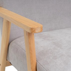 Сиво шенилово кресло Vintage – Casa Selección