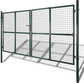 двукрила оградна врата Samad, прахово-боядисана стомана