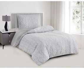 Сиво единично спално бельо от жакард 140x200 cm Florida – My House