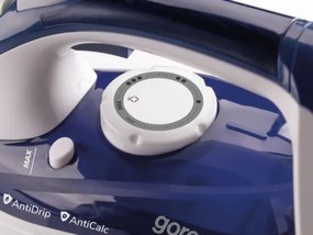 Ютия gorenje SIH2600BLC, 2600W, Системи против котлен камък и прокапване, Самопочистване, Суха пара, Бял/син