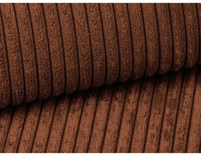 Теракотен разтегателен диван от рипсено кадифе 195 cm Nona – Makamii