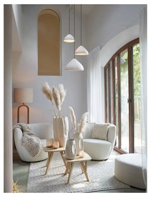 Кремаво висящо осветително тяло ø 32 cm Elimo – Light &amp; Living