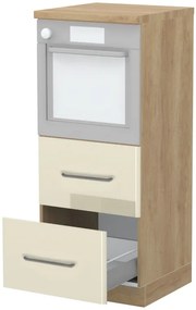 Висок подов шкаф за фурна Modena K14-60-2MB-Oak - Beige