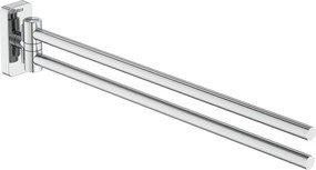 Двойна сгъваема окачалка за кърпи, A817727C00, Roca, метал, хром, 36.6х4.1х3.8см