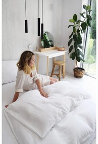 Бяло двойно муселиново спално бельо 200x200 cm Plain Muslin – Butter Kings