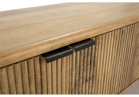 Маса за телевизор от масивно манго в естествен цвят 145x50x40 cm Mundra – MOME