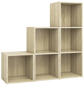 3080081 vidaXL Комплект ТВ шкафове от 3 части, дъб сонома, инженерно дърво