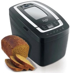 Хлебопекарна с две бъркалки ZEPHYR ZP 1446 E , 800W, 900-1250 гр, 12 програми, Таймер, Книжка с рецепти, Черен