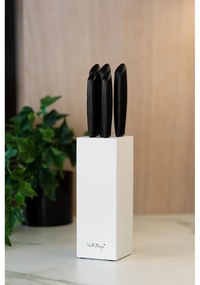 Комплект от 5 ножа в бял държач Caro - Vialli Design