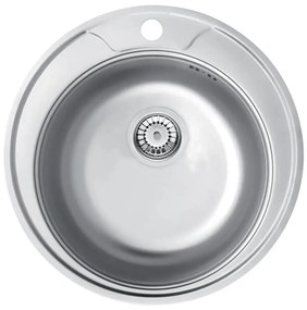 Deante ZHC_0813 - Кухненска мивка TWIST Ø 49 см сатен