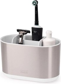 Стойка за четки за зъби от неръждаема стомана в сребрист цвят Duo Steel – Joseph Joseph