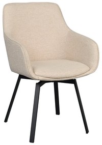 Бежови тапицирани трапезни столове в комплект 2 бр. Alison – Rowico