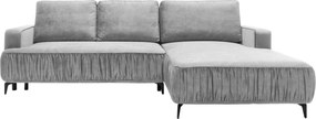 Ъглов диван Lavar-Сиво-Десен