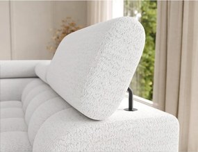 Кремав разтегателен ъглов диван от букле (десен ъгъл U форма) Feraria – ELTAP