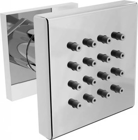 Mexen странична дюза за монтаж над стена, хром - 79360-00