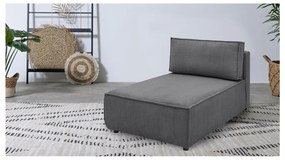 Тъмносив променлив модулен диван от велур Nihad modular - Bobochic Paris